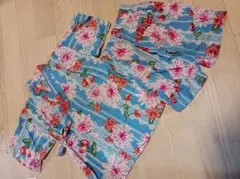 美品キッズ 女の子 甚平上下セット　花柄・さくらんぼ・レース柄　90cm95cm