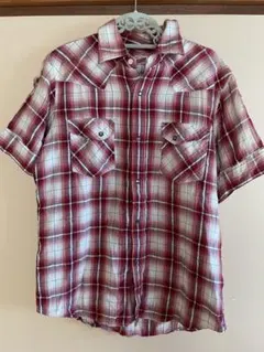 チェック柄 半袖シャツ