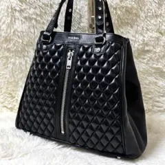付属品完備 DIESEL キルティングデニム トートバッグ スタッズ h533 