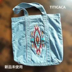 d*y様 TITICACA チチカカ デニム トートバッグ 刺繍 新品未使用のサムネイル