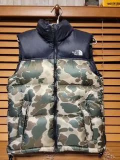 THE NORTH FACE カモフラージュ ダウンベスト M