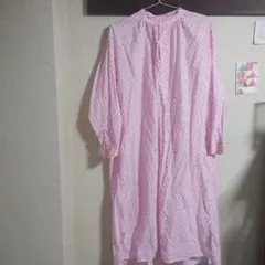 フォグリネンワーク　ロングワンピース　ピンク