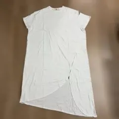 NARU FACTORY カットソーワンピース ホワイト