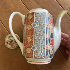 金彩花筆絵〉陶器 煎茶道具 水注 水次 - メルカリ