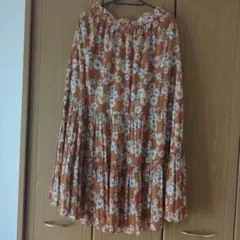 PAUL & JOE 花柄ロングスカート