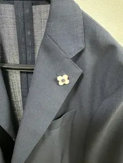 ワ*ン様 ラルディーニ　トラベル　スーツ　ジャケット ネイビー ブートニエールのサムネイル