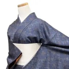 A80愛華 着物 単衣 藍・型染め・着物 - メルカリ