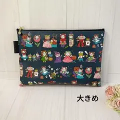 オーダー品 4点　おとぎ話ネコ柄ラミネートポーチなど オーダー品 おとぎ話ネコ 総柄 ラミネートポーチ - メルカリ