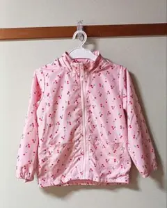 ピンク花柄ジャケット フード付き