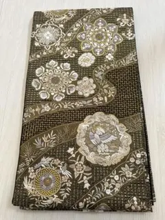 ラデン箔 袋帯 甲斐泰造 作家物 七宝柄 宝づくし 極美品 定価58万円 