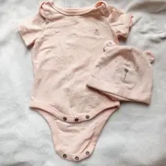 baby gap ブラナンベア ベビー半袖ロンパース 50 帽子セット　女の子
