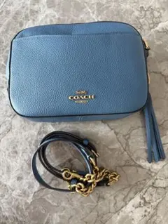 新品・未使用】COACH ショルダーバッグ CE597 スカイブルー - メルカリ