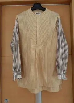 美品【BEAMS BOY】長袖ストライプシャツ　日本製のサムネイル