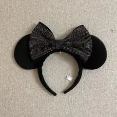 ミニー耳 ビジューリボン カチューシャ