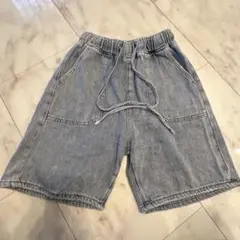 デニムハーフパンツ ライトブルー