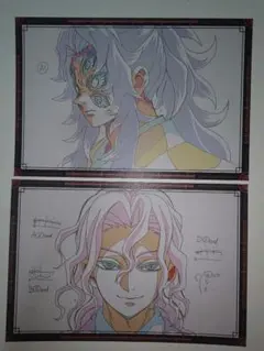 鬼滅の刃 ufotable dining お裾分けポストカード 黒死牟 無惨