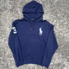 Polo Ralph Lauren ネイビー パーカー L ビックポニー