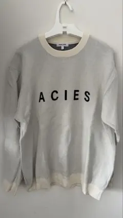 GLOBAL WORK ACIES ロゴ トレーナー Lサイズ グレー