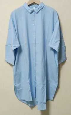 koti koti　コティコティ　ロングシャツワンピース　羽織　ちび襟　M〜L