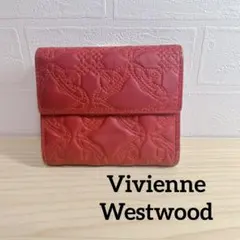 ヴィヴィアンウエストウッド 赤 三つ折り財布 VivienneWestwood