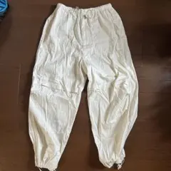 ホワイト カーゴパンツ ドローストリングのサムネイル