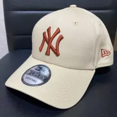 NEW ERA ニューエラ　NYヤンキース　ベージュxオレンジ　9FORTY