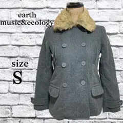 B17 アースミュージックアンドエコロジー 【S】 ピーコート フェイクファー