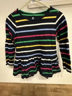 ベビーギャップ　ストライプ柄 長袖Tシャツ 90 女の子