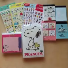 PEANUTS スヌーピー シール メモ セット
