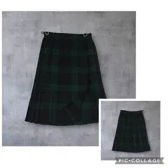 美品 O'neil of Dublin プリーツ 巻きスカート ブラックウォッチ