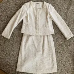 ホワイトツイードスーツ セットアップ