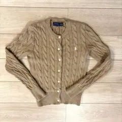 POLO ラルフローレン カーディガン ブラウンベージュ