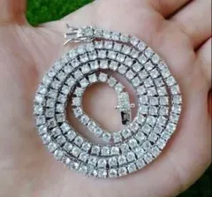 【最上級の輝き】12.5ctテニスチェーンネックレス　メンズ・レディース