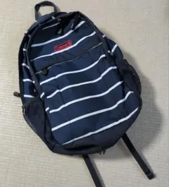 Coleman ネイビー ストライプ リュック