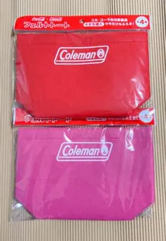 【2個セット】コカコーラ×コールマン　フェルトトート