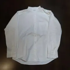 無印良品オックスフォードスタンドカラーシャツサイズMホワイト試着のみ