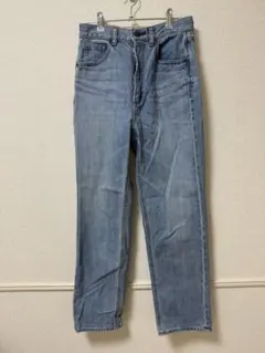 GUハイウエストストレートジーンズ Sサイズ