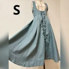 【S】しまむら　青木美沙子　コラボ　ジャンパースカートのサムネイル