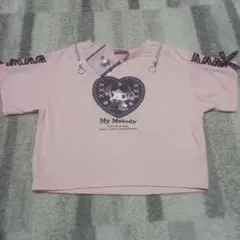 サンリオ　My Melody 新品 Tシャツ 120cm　ジッパー付き