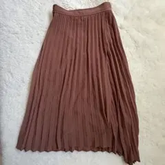 AZUL by moussy ラップ風プリーツスカート ブラウン M