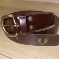 FRED PERRY レザーベルト ブラウン