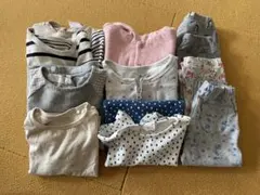 多様なデザインのベビーウェアセット　女の子