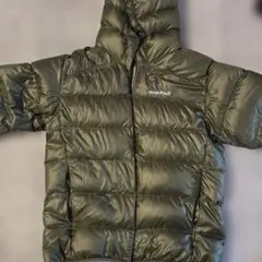 mont-bell フード付きダウンジャケット オリーブグリーン