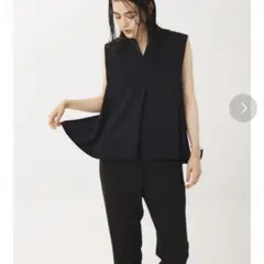 【本日限定セール】美品 abahouse ドライタッチ袖タックノースリーブ