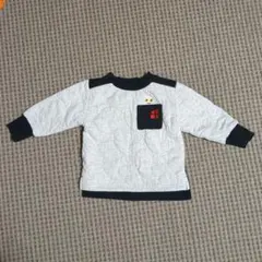 キャラクター刺繍ポケット付きトレーナー