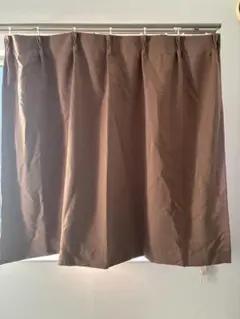 ジェネレーションパス製　ブラウン ドレープカーテン 2枚組