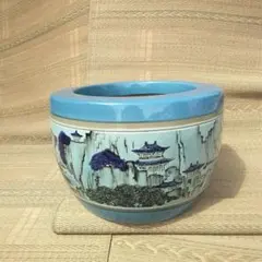 大型火鉢▪鉢カバー▪睡蓮鉢▪メダカ鉢▪城と城下町山水図 大型火鉢▫鉢カバー▫睡蓮鉢▫メダカ鉢▫城と城下町山水図 - メルカリ