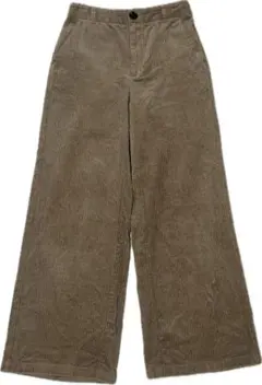 GU コーデュロイ　ワイドパンツ　Mサイズ　ベージュ