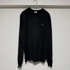 Lacoste 80年代 ブラックセーター Vネックのサムネイル