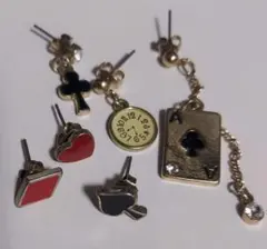 トランプモチーフ ピアスセット